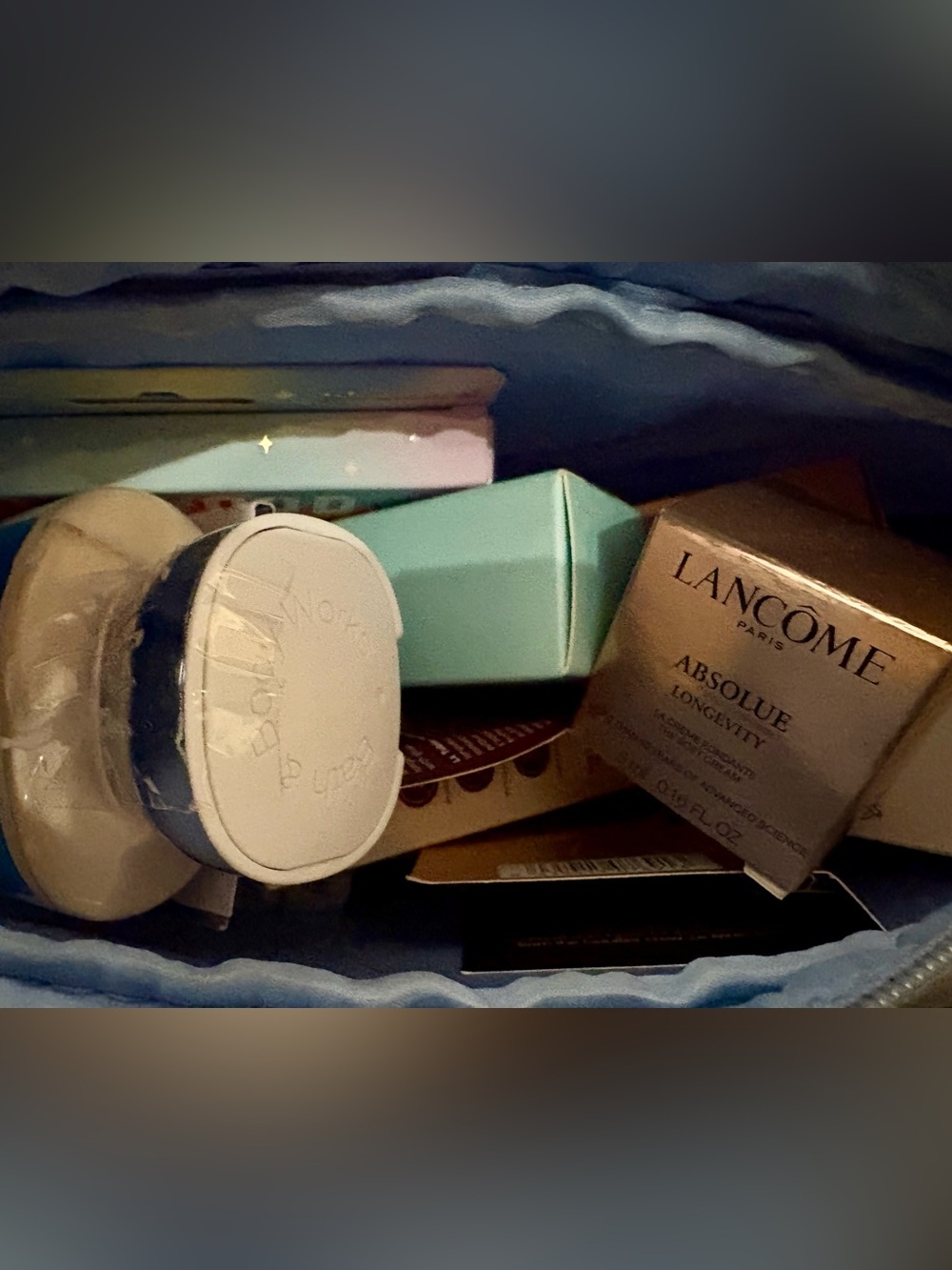 Pregnant DENIM Travel Bag - Mazel Tov!!! - Picture 2 of 2